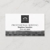 Carte De Visite Toiture professionnelle en or Shingles Constructio (Devant)