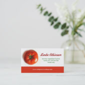 Carte de visite tomate (Debout devant)