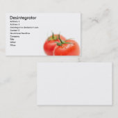 Carte De Visite Tomate (Devant / Derrière)