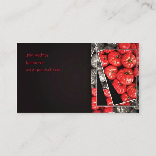 Carte De Visite Tomate (Dos)