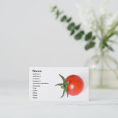 Carte De Visite tomate cerise (Debout devant)