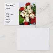 Carte De Visite Tomate-cerise et salade de mozzarella (Devant / Derrière)