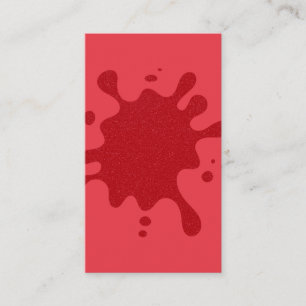 Carte de visite tomate Red Splatter - Personnalisa