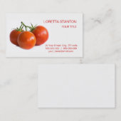Carte De Visite Tomates (Devant / Derrière)
