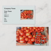 Carte De Visite Tomates à vendre (Devant / Derrière)