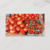 Carte De Visite Tomates à vendre (Dos)