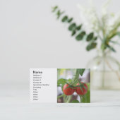 Carte De Visite Tomates cerises sur une branche (Debout devant)