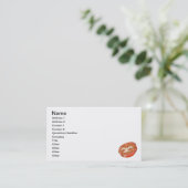 Carte De Visite Tomates chauffées au soleil (Debout devant)