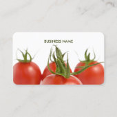 Carte De Visite Tomates d'épicerie de fermier élégants uniques (Devant)