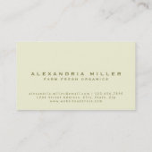 Carte De Visite Tomates fraîches | Biologique | Chef | Nutritionni (Dos)