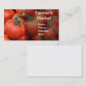 Carte De Visite Tomates rouges lumineuses de jardin (Devant / Derrière)