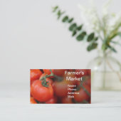 Carte De Visite Tomates rouges lumineuses de jardin (Debout devant)