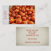 Carte De Visite tomates rouges mûres (Devant / Derrière)
