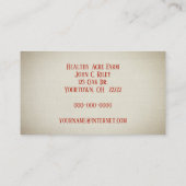 Carte De Visite tomates rouges mûres (Dos)