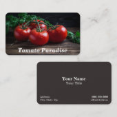 Carte De Visite Tomates / Tomates (Devant / Derrière)