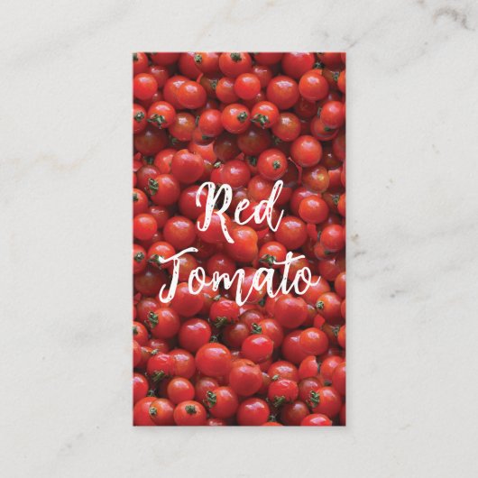 Carte De Visite Tomato rouge (Devant)