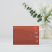 Carte De Visite Tomatowave - potelé (Debout devant)