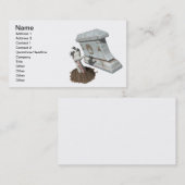 Carte De Visite Tombe de bras de zombi (Devant / Derrière)