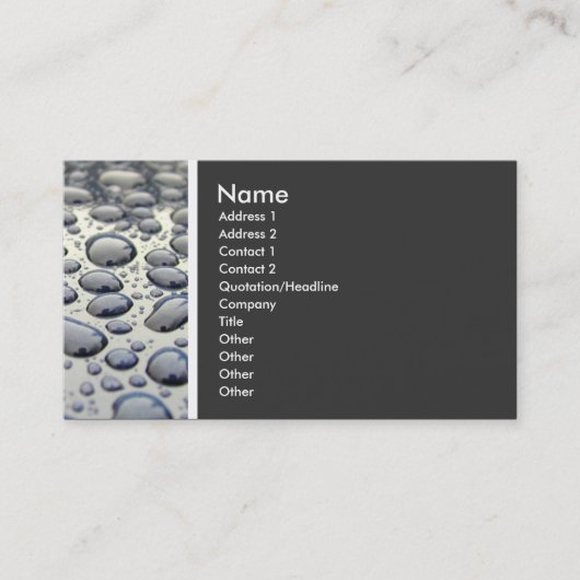 Carte De Visite Ton de texture (capot de voiture) (Devant)