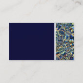 Carte De Visite Ton de texture (étang abstrait de bleu) II (Dos)