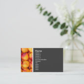 Carte De Visite Ton de texture (pêches) (Debout devant)