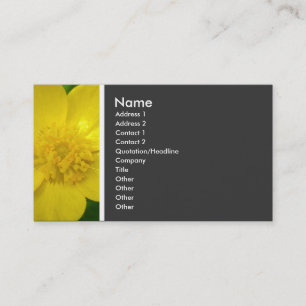Carte De Visite Ton de texture (renoncule)