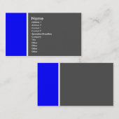 Carte De Visite Ton deux (bleu et gris) - customisé (Devant / Derrière)