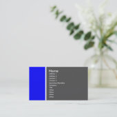 Carte De Visite Ton deux (bleu et gris) - customisé (Debout devant)