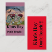 Carte De Visite ton foin ne touche pas ! (Devant / Derrière)