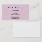 Carte De Visite Ton rose sur la ketmie de ton (Devant / Derrière)