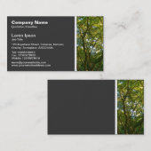 Carte De Visite Ton textuel - Arbre Magnolia (Devant / Derrière)