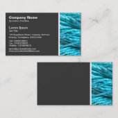 Carte De Visite Ton textuel - Corde de perle (Devant / Derrière)