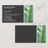 Carte De Visite Ton textuel - Feuille (Devant / Derrière)