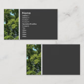 Carte De Visite Ton texture (Arbres) (Devant / Derrière)