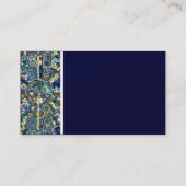 Carte De Visite Ton texture (Bleu Abstrait Étang) - II (Dos)
