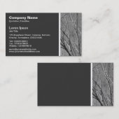 Carte De Visite Ton texture - Branches de bouleau d'argent (Devant / Derrière)