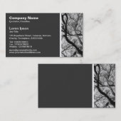 Carte De Visite Ton texture - Branches Magnolia (Devant / Derrière)