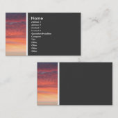 Carte De Visite Ton texture (coucher de soleil) (Devant / Derrière)
