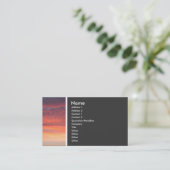 Carte De Visite Ton texture (coucher de soleil) (Debout devant)