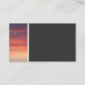Carte De Visite Ton texture (coucher de soleil) (Dos)