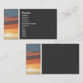 Carte De Visite Ton texture (coucher de soleil) - II (Devant / Derrière)