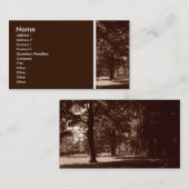 Carte De Visite Ton texture (dans le parc) II (Devant / Derrière)