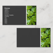 Carte De Visite Ton texture (Feuille) II (Devant / Derrière)