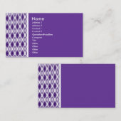 Carte De Visite Ton texture (latino violet) (Devant / Derrière)