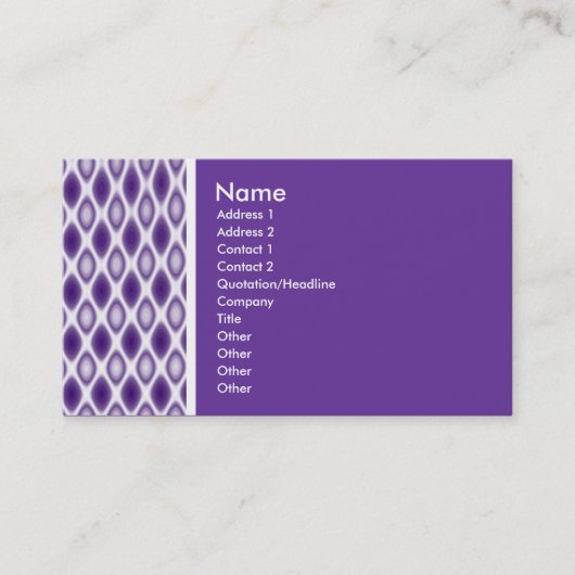 Carte De Visite Ton texture (latino violet) (Devant)
