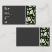 Carte De Visite Ton texture (Petites Fleurs) II (Devant / Derrière)