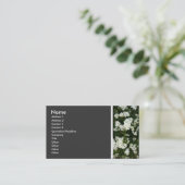 Carte De Visite Ton texture (Petites Fleurs) II (Debout devant)