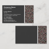 Carte De Visite Ton texture - Pierre facettée Abstraite (Devant / Derrière)