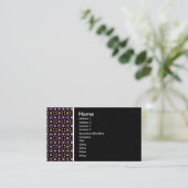 Carte De Visite Ton texture - Terrazzo 011- Noir (Debout devant)