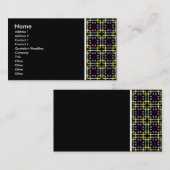 Carte De Visite Ton texture - Terrazzo 012- Noir (Devant / Derrière)